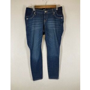 Comfortable Gap Maternity Women 28/6 Short Dark Blue Stretch Skinny Jeans